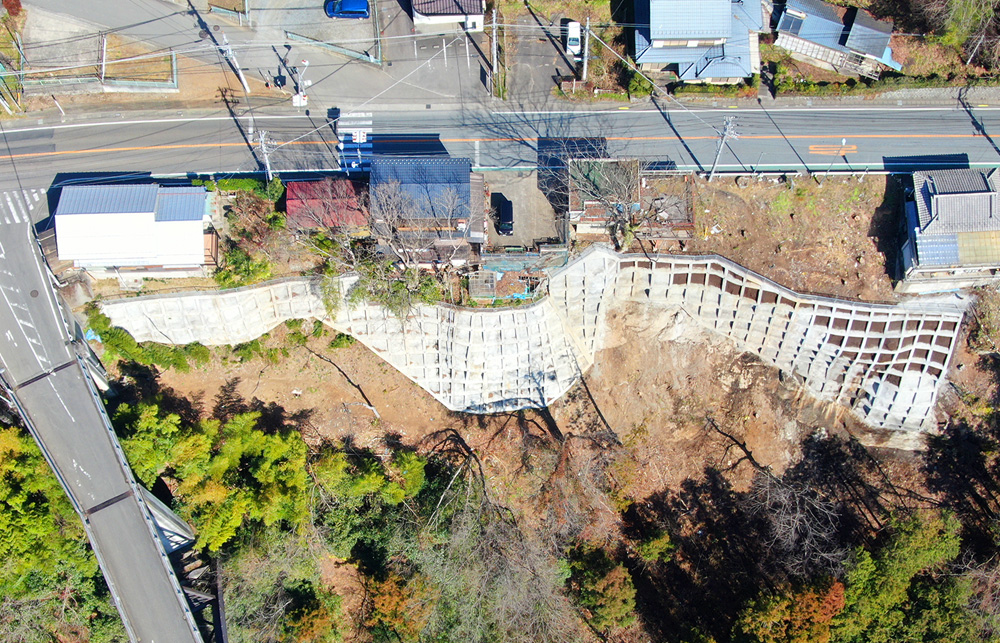 彦田の3急傾斜地崩壊対策