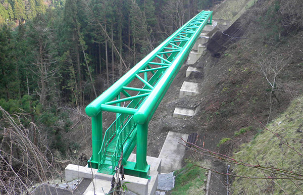 荻野用水路水路橋架設災害復旧工事