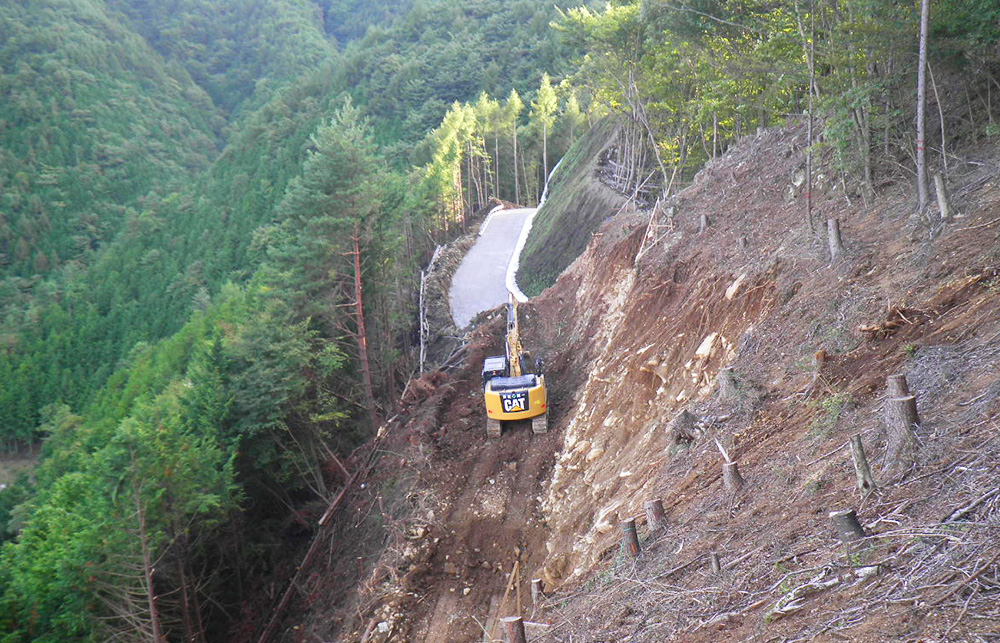 林道菅野盛里線(大旅沢工区)開設工事